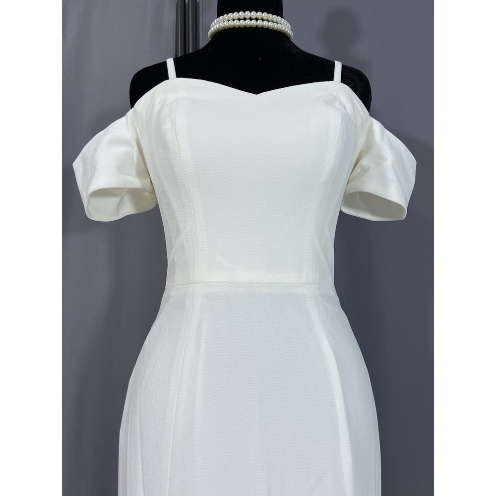 Dress the Population Logan Off-the-Shoulder Maxi Gown Sz XXS 00 Wedding Prom #J - Picture 5 of 12